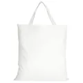 Produktbild: TEXXILLA 5er | 15er | 50er Pack Baumwolltasche - 28 Farben | mit zwei kurzen Henkeln | 38x42cm | Jutebeutel | Einkaufstasche | unbedruckt, Farbe:weiß, Menge:5 Stück