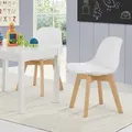 Produktbild: Kinderzimmerstuhl Elvdal 2er Set gepolstert Weiß