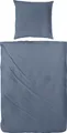 Produktbild: Hahn Haustextilien Luxus-Satin Bettwäsche uni Farbe denim Größe 200x200 cm