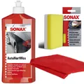 Produktbild: Sonax Autohartwachs Carnauba-Wachs 500ml + Applikationsschwamm + Mikrofasertuch