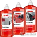 Produktbild: SONAX LACKPFLEGE-SET POLITUR-SET 3-TEILIG LACKREINIGER AUTOPOLITUR AUTOHARTWAX