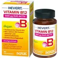 Produktbild: VITAMIN B12 HEVERT 500 μg Duo Aktiv Lutschtabl. 180 St. PZN 19636947