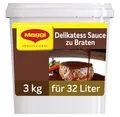 Produktbild: MAGGI Professional Delikatess Sauce zu Braten, vegetarisch, Ergiebigkeit 32L, 1er Pack (1 x 3kg GastroBox)
