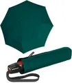 Produktbild: Knirps® Taschenregenschirm T.200 Duomatic mit leichtgängiger Auf-Zu-Automatik, groß, stabil, einfarbig uni - Jade grün