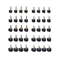 Produktbild: Reccisokz Ersatz Absätze Fersenspitzen Schuhe Stiftabsatz Dübel Stöckelschuh Ersatz,Absatzschoner Für High Heels,8, 9, 10, 11 und 12 mm, U-Form,Schwarz (20 Paare)