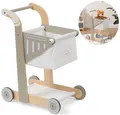 Produktbild: ELLA & PIET® Spiel-Einkaufswagen SHOPPY aus Holz für Kinder (Schlamm)