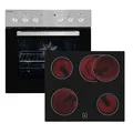 Produktbild: Exquisit Einbauherdset EHE 156-2.1 UBZ-Set | 59 l Garraumvolumen | 7 Backofenprogramme | Kochfeld mit Rahmen | Energieklasse A | Grill