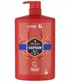Produktbild: Old Spice Captain Duschgel & Shampoo fü r Mä nner 1000ml 3-in-1 Kö rper-Haar-Gesichtsreinigung Lang anhaltend frisch