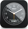 Produktbild: Mebus Funk-Wecker mit Thermometer / Datumsanzeige, Schlummerfunktion, großes Display/ Quadratisch / Hintergrundbeleuchtung / Farbe: Schwarz / Modell: 25609