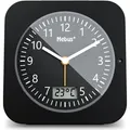 Produktbild: Mebus Funk-Wecker mit Thermometer / Datumsanzeige, Schlummerfunktion, großes Display/ Quadratisch / Hintergrundbeleuchtung / Farbe: Schwarz / Mode... - Schwarz