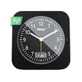 Produktbild: Mebus Funk-Wecker mit Thermometer/Datumsanzeige, Schlummerfunktion, großes Display/Quadratisch/Hintergrundbeleuchtung/Farbe: Schwarz/Modell: 25609, Kunststoff, normal