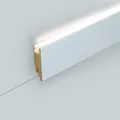 Produktbild: Sockelleiste LED 19 x 70 inkl Diffuser RAL 9016 Fussleiste Leiste