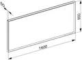 Produktbild: KEUCO ROYAL LUMOS Lichtspiegel einstellbare Lichtfarbe, 1400x650mm, Spiegelheizung, DALI Steuerung, 14598175003