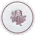 Produktbild: Duni Untersetzer 8lagig Tissue Uni Traube Bordeaux, ø 10,5 cm, 250 Stück