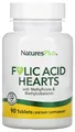 Produktbild: Natures Plus Folic Acid Hearts- 90 Tabletten (382,96 EUR/kg)