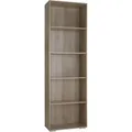 Produktbild: Tectake Bücherregal Lexi Mdf Mit 5 Fächern  60 x 30 x 190 cm Holz Hell  Eiche Sonoma