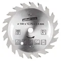 Produktbild: wolfcraft 6458000 | Handkreissägeblatt HM | Serie silber | 20 Zähne | ø140mm