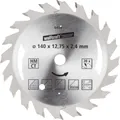 Produktbild: Wolfcraft Kreissägeblatt Ø 140 mm Bohrung Ø 12,75 mm 20 Zähne