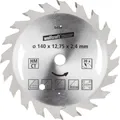 Produktbild: Wolfcraft Kreissägeblatt Ø 140 mm Bohrung Ø 12,75 mm 20 Zähne  Kreissägeblatt