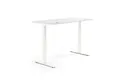 Produktbild: Soennecken Schreibtisch Schreibtisch 1600x605-1255x800mm Platte weiß Gestell weiß
