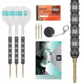 Produktbild: TARGET Darts Rob Cross 95K Steel Tip Swiss Point Darts, 95% Tungsten Darts with K-Flex Flights, 21G | Voltage Darts, Player Edition Swiss Points K Flex Dart Set, Swiss Point Tool inklusive
