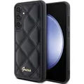Produktbild: Guess GUHCS23FEPSQSQSK S23 FE S711 czarny/black hardcase Quilted Metal Logo (Samsung Galaxy S23 FE) (GUHCS23FEPSQSQSK)