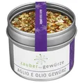 Produktbild: Zauber der Gewürze Aglio e Olio Gewürz - italienische Gewürzmischung für original Spaghetti Aglio-Olio, aglio e olio Gewürz, Top-Qualität in wiederverschließbarer Aroma-Dose, 55 g