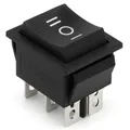 Produktbild: Wippenschalter Ein-Aus-Ein, 2 polig (6pin) Wechselschalter 16A 250~