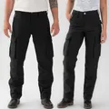Produktbild: Rokker Black Jack 2022 W44 L32 Motorrad Jeans Hose Cargohose inklusive T-Shirt