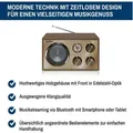 Produktbild: Blaupunkt Nostalgieradio in zeitlosem Holz-Design Messing - Braun