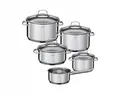 Produktbild: Rösle Elegance 9-teiliges Stahl-Kochgeschirr-Set für Induktion