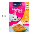 Produktbild: (€ 7,83/kg) Vitakraft Poésie Classique Gelée Poultry Choice Geflügel - 48 x 85 g