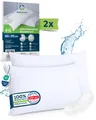 Produktbild: Sensalou Kissenbezug 2er Set Doppelpack wasserdicht - Kopfkissen Bezüge 50x70 cm