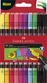 Produktbild: Faber-Castell 151109 - Filzstifte Set Neon, 10 Doppelfasermaler für Kinder und Erwachsene