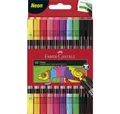 Produktbild: Faber-Castell Fineliner Fasermaler Dick und Dünn Neonfarben 10er-Etui 151109