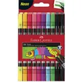 Produktbild: Faber-Castell 151109 - Doppelfasermaler 10er Etui, neon