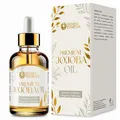 Produktbild: Reines Bio-Jojobaöl Hochwertige klinisch getestete Qualität - Jojobaöl für Haar und Gesicht Premium-Qualität, vegan, pflegt, beruhigt und spendet Haut, Haare und Bärte - Made in Italy