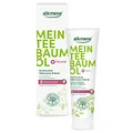 Produktbild: alkmene Mein Teebaumöl Kariesschutz Zahncreme Kräuter 100 ml mit 6fach Schutz - naturreines Teebaumöl, vegan & klimaneutral - Fluorid Zahnpasta für starke Zähne & gesundes Zahnfleisch