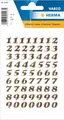 Produktbild: HERMA 4193 Zahlen Aufkleber gold 0-9, 64 Stück, Schriftgröße 8 mm, selbstklebend