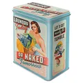 Produktbild: Nostalgic-Art Retro Vorratsdose L, 3 l, Laundry Today or Naked Tomorrow – Geschenk-Idee für Nostalgie-Fans, Große Dose aus Blech, Vintage-Design