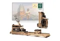 Produktbild: SportPlus Rudergerät SP-WR-1900-iE, Klappbares Wasserrudergerät, Natur Massivholz, Design Holzrudergerät