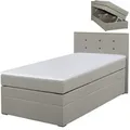 Produktbild: Boxspringbett - beige - H3 - 90x200 cm