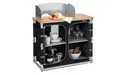 Produktbild: BERGER Küchenbox Deluxe Campingküche Campingschrank faltbar mit Bambus, Staufächern inkl. Tragetasche Outdoor Camping Küche Camping Küchenschrank faltbar Aluminium Campingschrank Küche