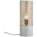Produktbild: Marrakesch Orient & Mediterran Interior Nachttischlampe Boho Deko Tischlampe Nachttischlampe Lampe Verdure Klein Weiss, E27 weiß 34 cm