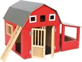 Produktbild: Small Foot 8555 Holzscheune Alabama, roter Holzstall
