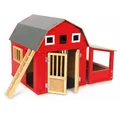 Produktbild: Small Foot Kugelbahn 8555 Holzscheune Alabama, roter Holzstall