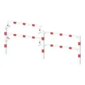 Produktbild: Schake Schutzgeländer Querholm Stahlrohr 60 x 40 mm inkl. Befestigungsschrauben M16x60, weiß / rot Länge: 2300 mm