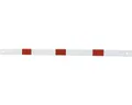 Produktbild: Querholm Stahlrohr 70 mm x 70 mm Schutzgeländer weiß-rot L = 2300 mm