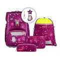 Produktbild: Step by Step Giant Schulranzen-Set „Sweet Unicorn Nuala“, 5-teilig, rosa, ergonomischer Tornister mit Reflektoren, höhenverstellbar mit Hüft- und Brustgurt, für Mädchen ab der 1. Klasse, 23 Liter