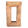 Produktbild: CREEDWOOD Natur WANDSPIEGEL Base B | 35x20cm, Massivholz | Holzspiegel, Flurspiegel, Spiegel mit Holzrahmen, Schlafzimmer Spiegel, Badspiegel